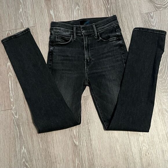 MOTHER Women's Straight Leg Jeans - Dark Blue - Picture 9 of 16